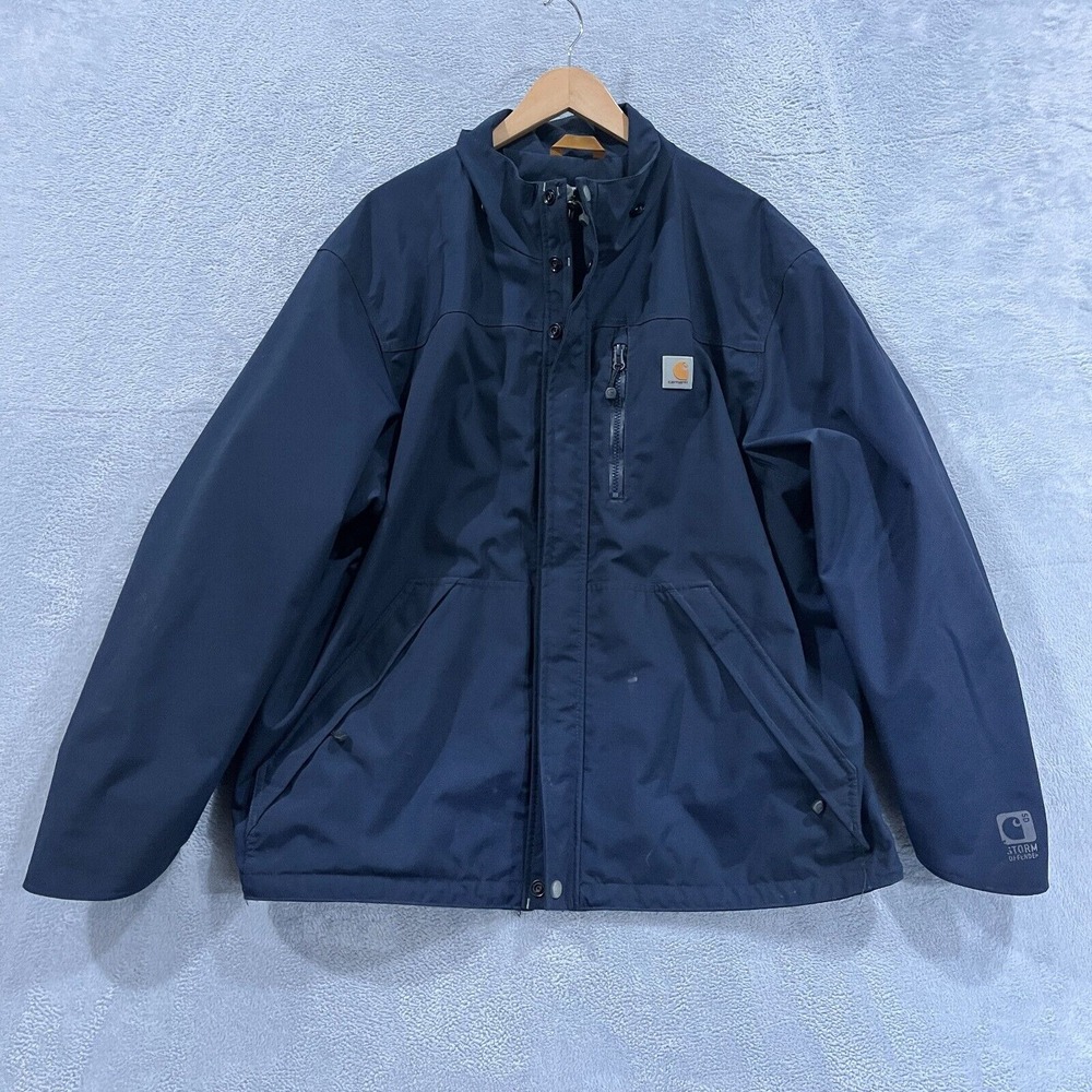 Carhartt‎ Shoreline Storm Defender Jacket Men's XL Hooded Waterproof